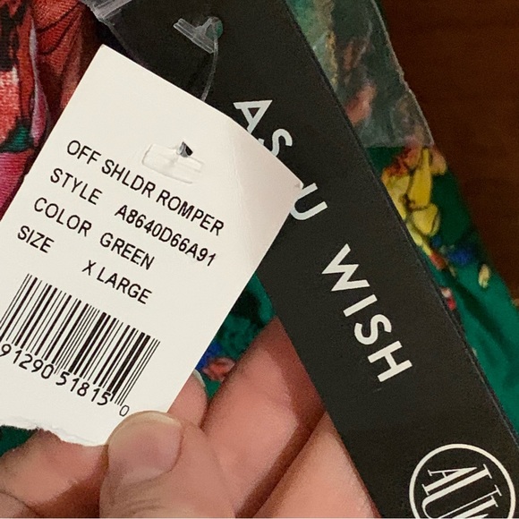 NWT As U Wish short romper - Picture 2 of 5